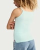 image 3 of F&F Girls Cotton Rich Ribbed Bead Vest in Green