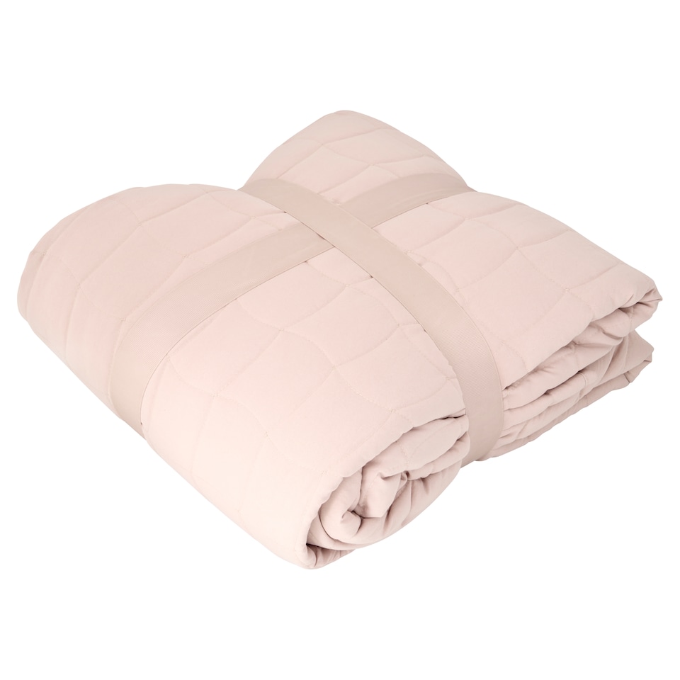 West Park Taupe Wavy Stitch Bedspread