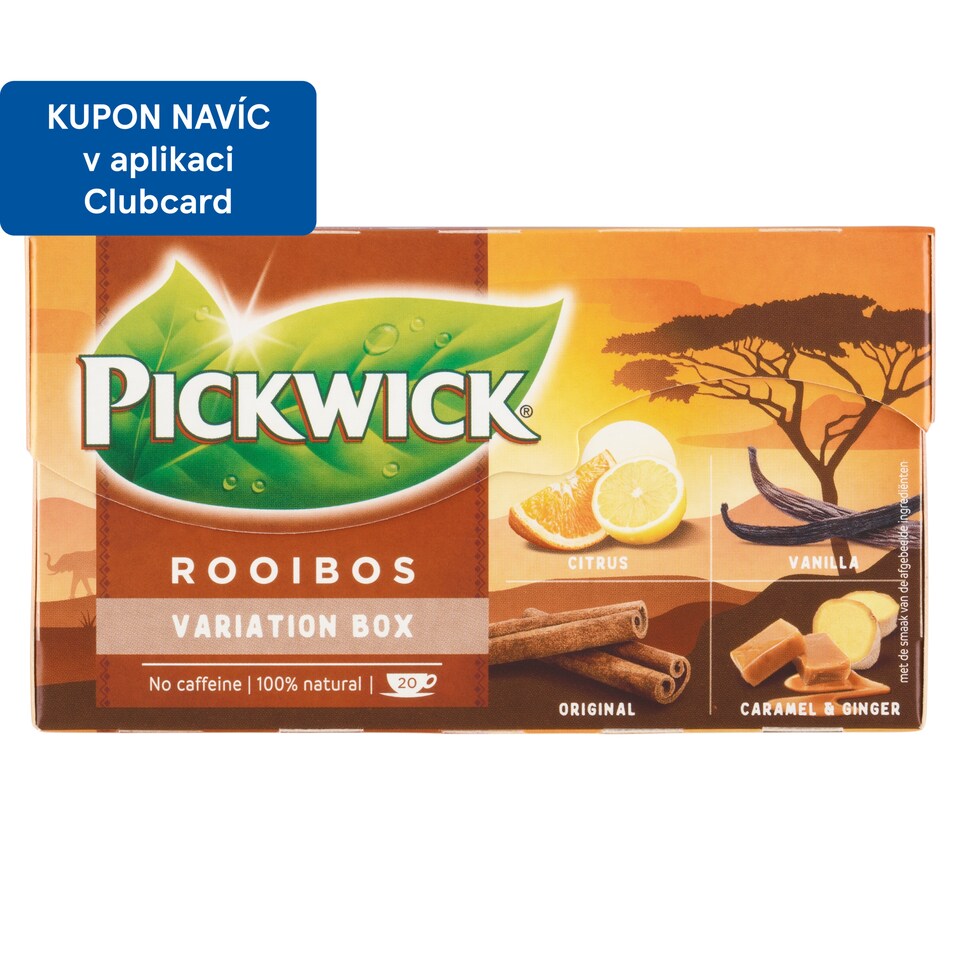 Obrázek 1 pro produkt Pickwick Výběr bylinných čajů rooibos 20 x 1,5g (30g)
