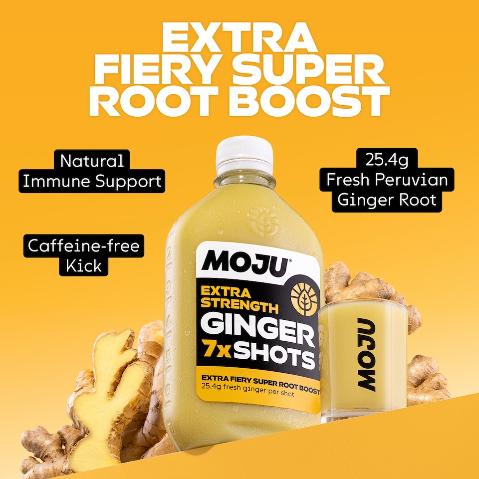 image 1 of MOJU Extra Strength Ginger 7x Shots 420ml