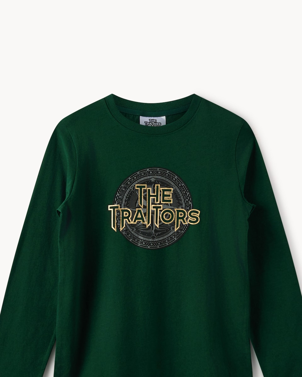 image 1 of The Traitors Pure Cotton Matching Family Pyjama Set in Green