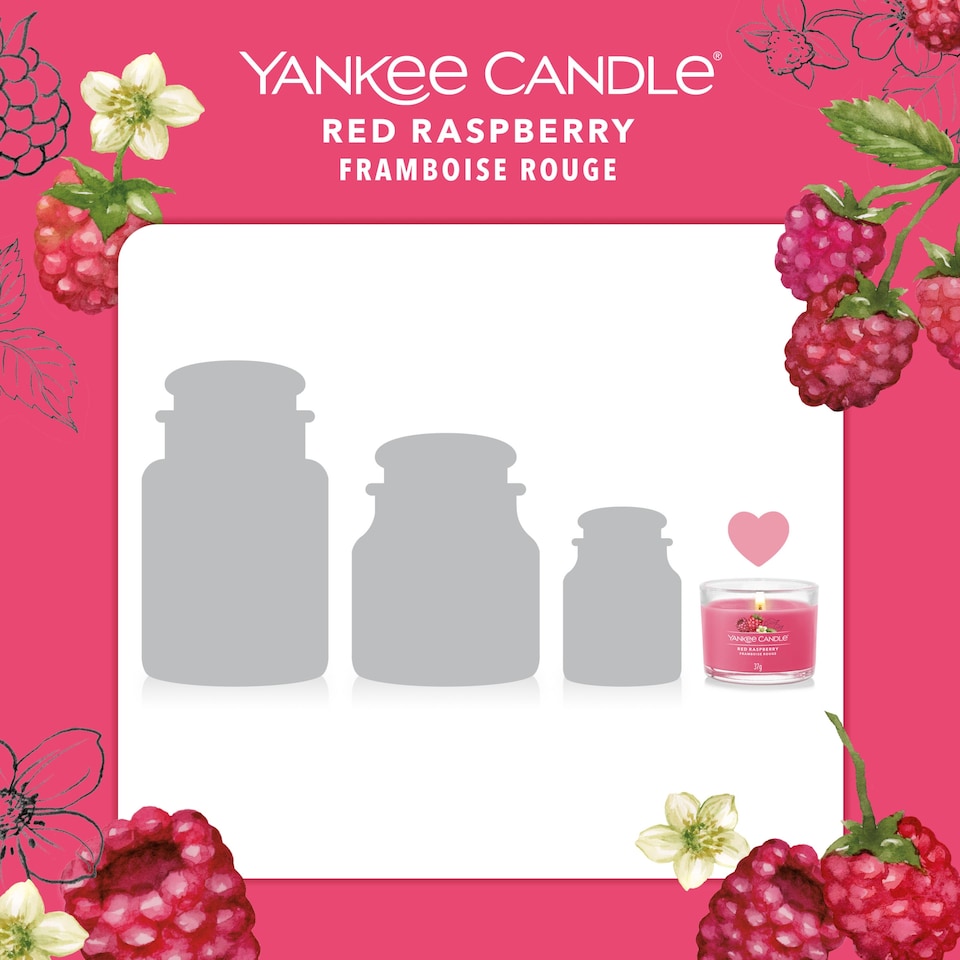 image 1 of Yankee Red Raspberry Filled Votive 37g