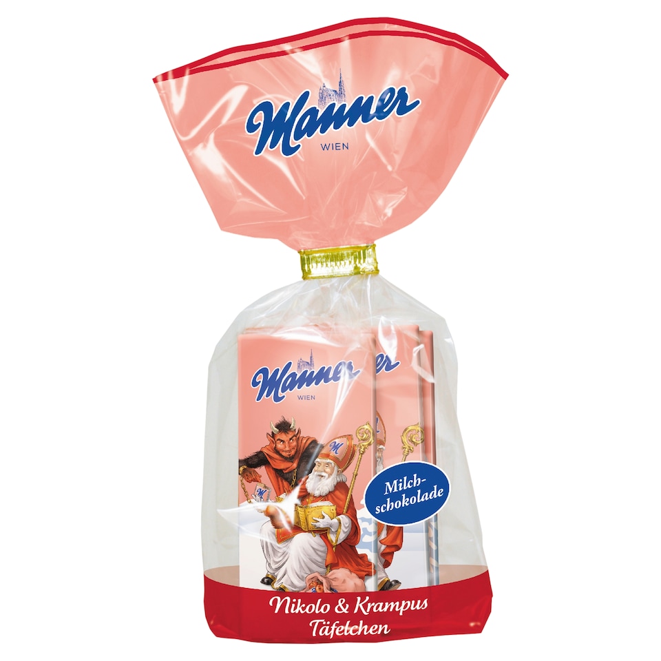 Manner Nikolo & Krampus Täfelchen Milk Chocolate 50 g