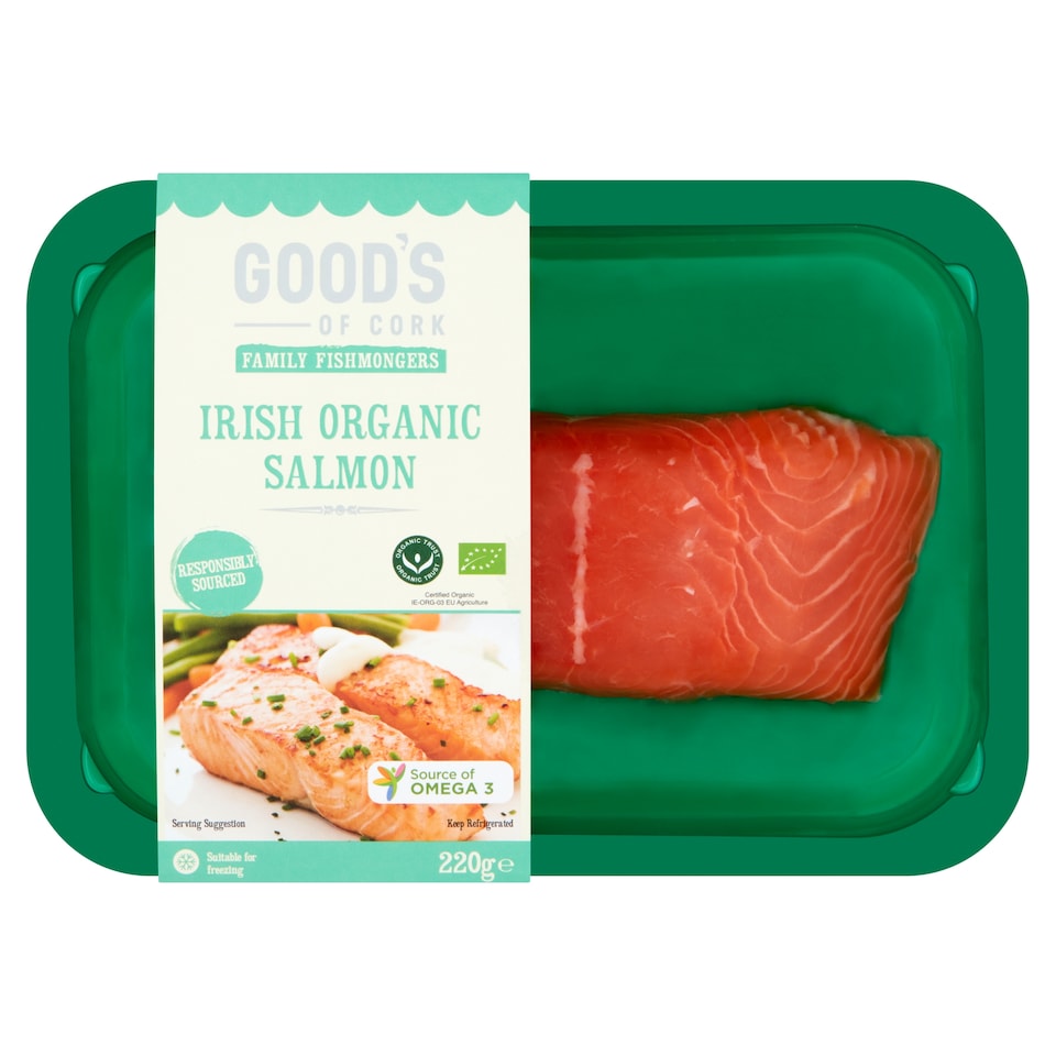 Good's Of Cork Irish Organic Salmon Fillets 220G