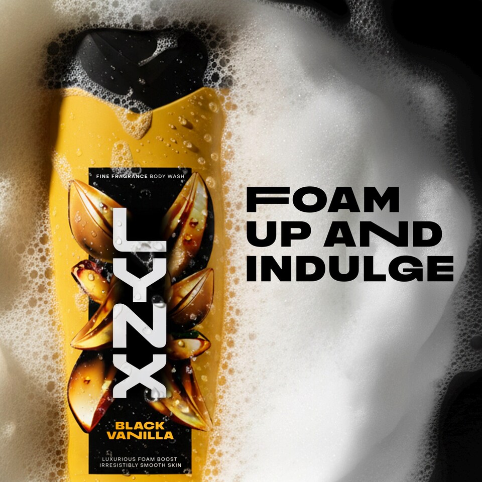 image 1 of Lynx Fine Fragrance Black Vanilla Body Wash 400ml