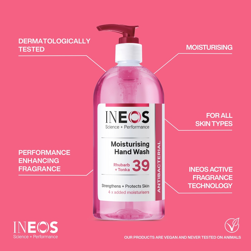 image 1 of INEOS Moisturising Hand Wash Rhubarb + Tonka 500ml
