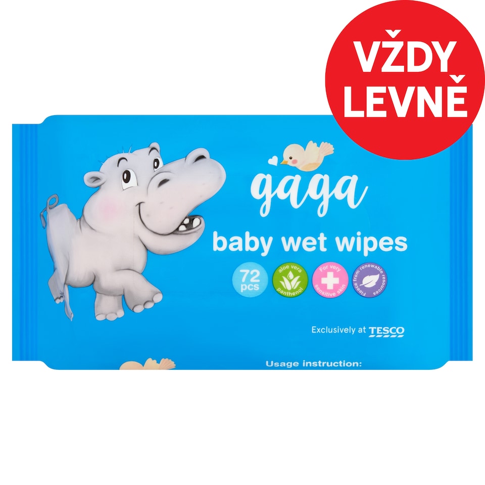 image 1 of Gaga Baby Wet Wipes 72 pcs