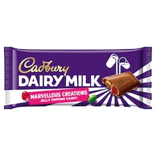 Cadbury Marvellous Creations Jelly Popping Candy Chocolate Bar 180G