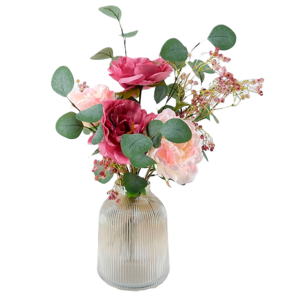 Bayswood Flora & Fern Pink Mixed Floral Arrangement