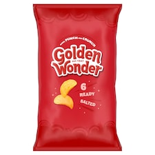 Golden Wonder Ready Salted Crisps6x25g