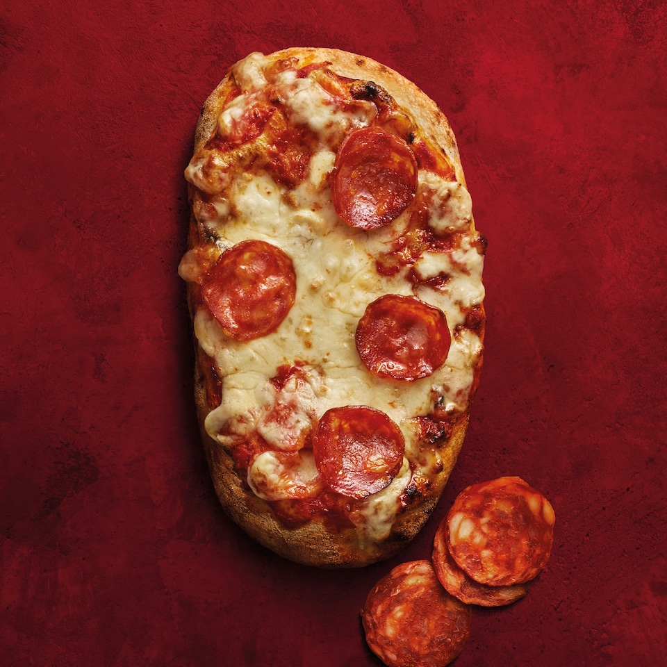image 1 of Crosta & Mollica Pinsa Roman Pizza Salami & Mozzarella 160g
