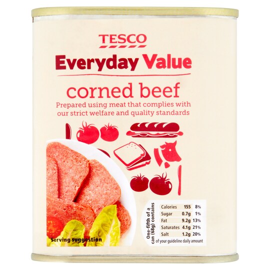 Tesco Every Day Valuecorned Beef 340G Tesco Groceries