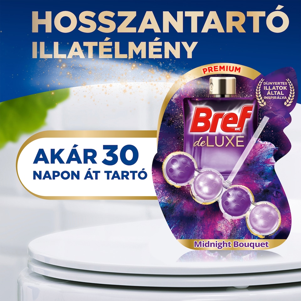 Bref de Luxe Midnight Bouquet WC frissítő 3 x 50 g  1. kép