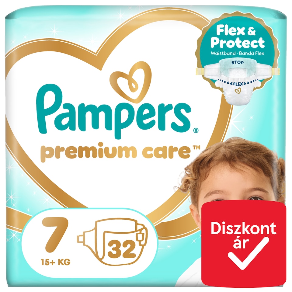 Pampers Premium Care Pelenka, Méret: 7, 32 db, 15kg+  1. kép