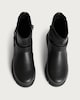 image 2 of F&F Girls Strap Buckle Detail Chunky Ankle Boots in Black