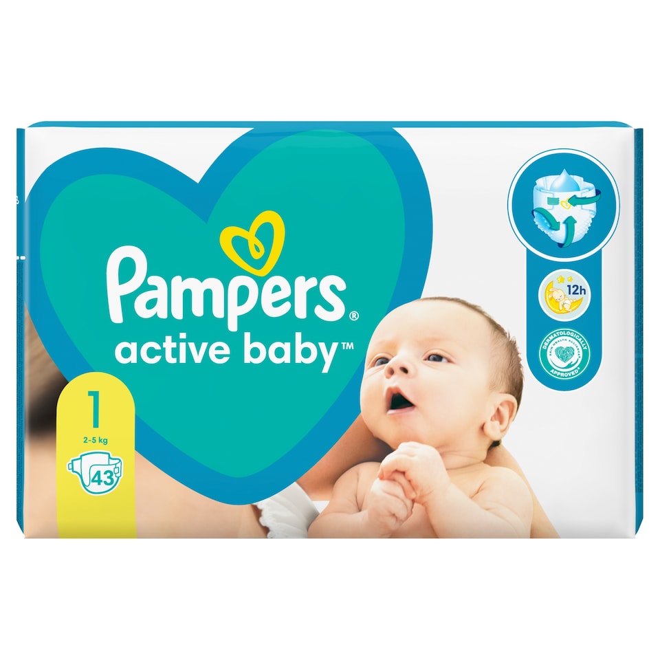 Pampers Active Baby 1, Db Pelenka, 2 - 5kg 1. kép