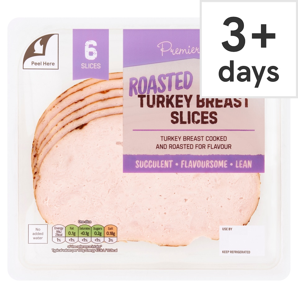 Premier Deli Roast Turkey Breast Slices 125g