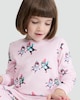 image 2 of F&F Girls Minky Fleece Penguin Print Pyjama Set in Pink