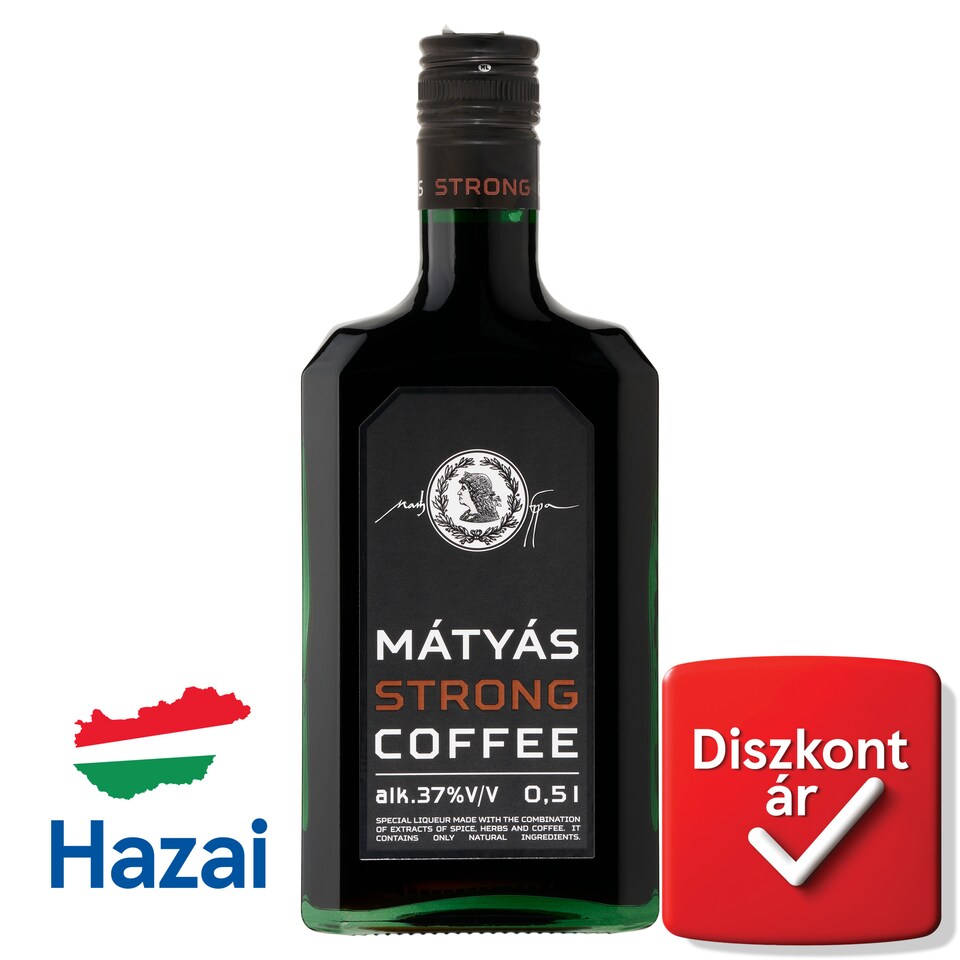 Mátyás Strong Coffee Bitter Liqueur 37% 0,5 l