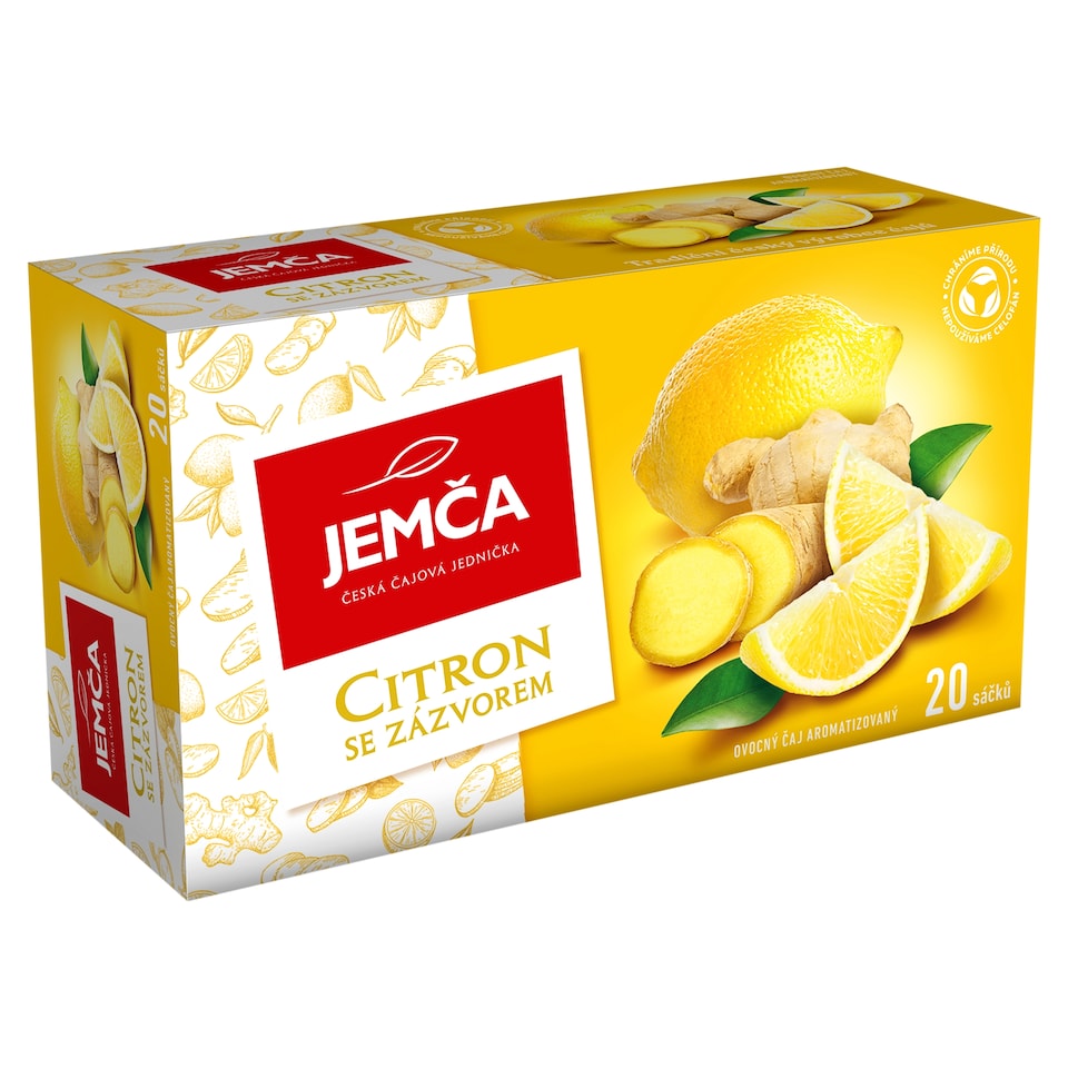 Jemča Citron se zázvorem ovocný čaj aromatizovaný 20 x 2g (40g)