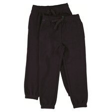 F&F School Unisex 2-Pack Cotton Rich Cuffed Joggers in Navy