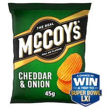 Mccoy's Cheddar & Onion Grab Bag Crisps 45G
