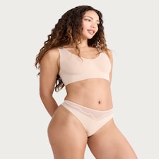 F&F 3-Pack Lace Trim Thongs in Multi