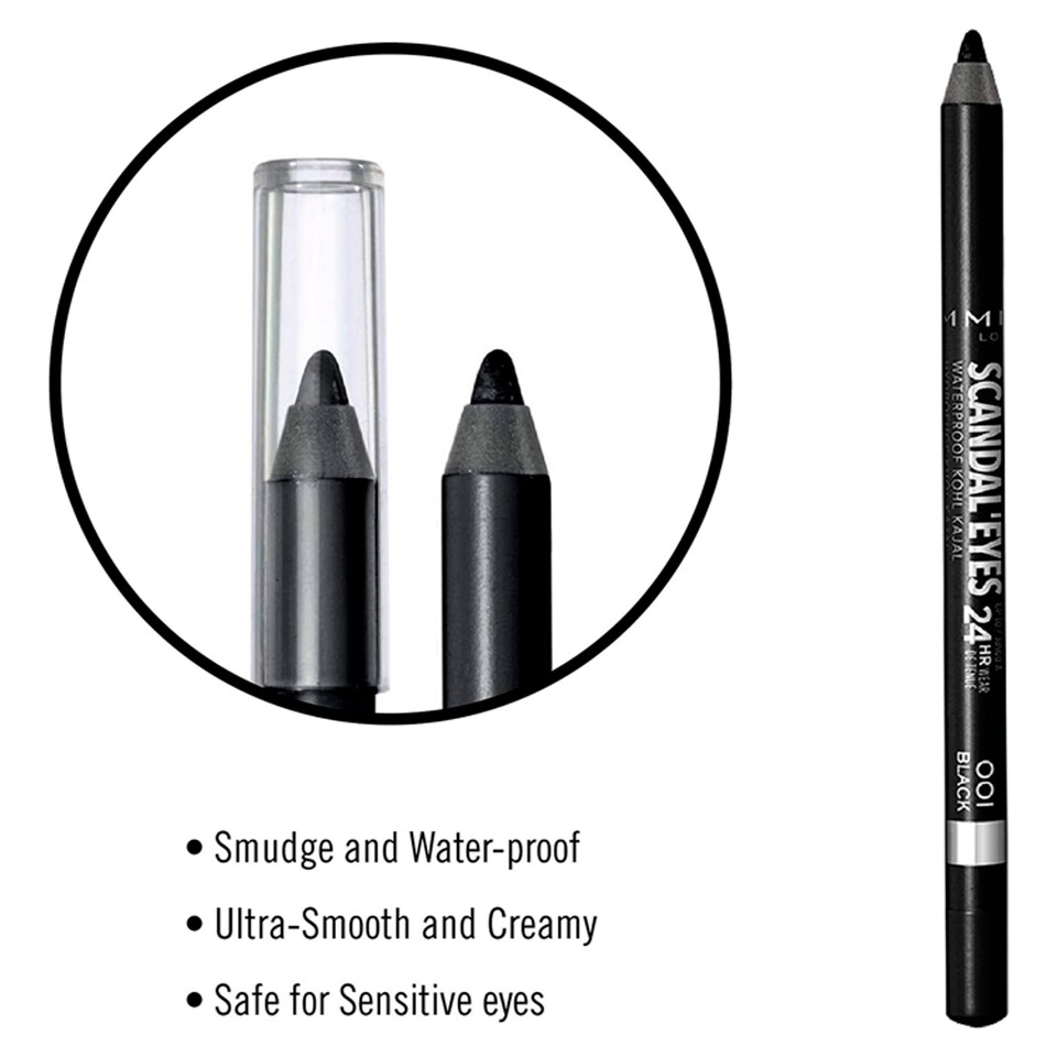 image 1 of Rimmel Eyeliner Scandal Eyes Kohl Waterproof 1.2G Brown