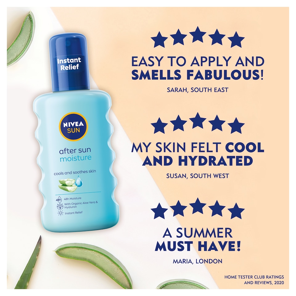 image 1 of NIVEA SUN After Sun Moisturising Soothing Spray Lotion 200ml