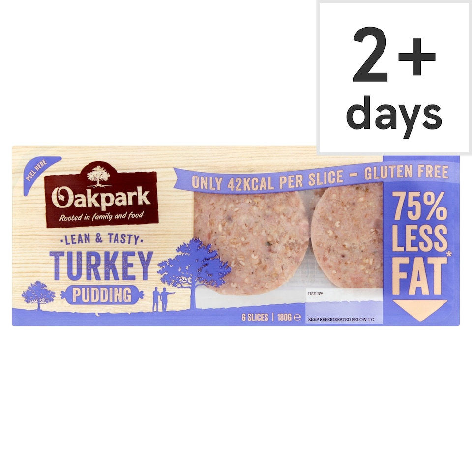 Oak Park Turkey Pudding 6 Slices 180G
