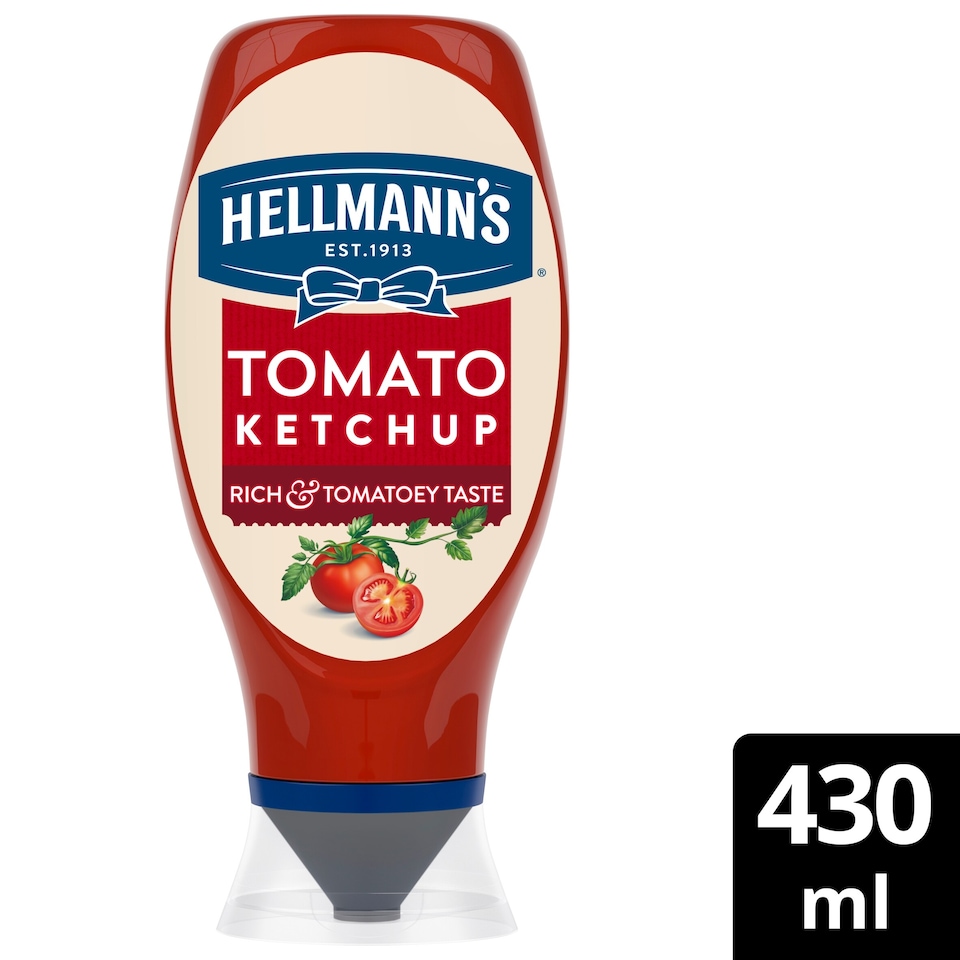 image 1 of Hellmann's Tomato Ketchup Sauce Squeezy 430ml