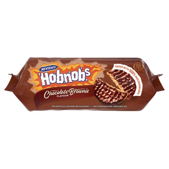 Mcvities Hobnobs Chocolate Brownie Flavoured Biscuits 262G Tesco