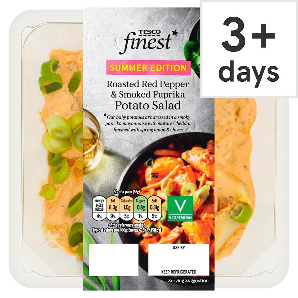 Tesco Finest Roasted Pepper & Mature Cheddar Potato Salad 275g