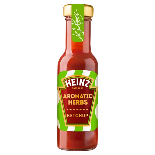 Heinz Aromatic Herb & Sun Ripened Tomato Ketchup 265G Tesco Groceries