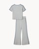 image 2 of F&F Active Girls 2-Piece Cherry Tipped T-Shirt and Leggings Set in Grey
