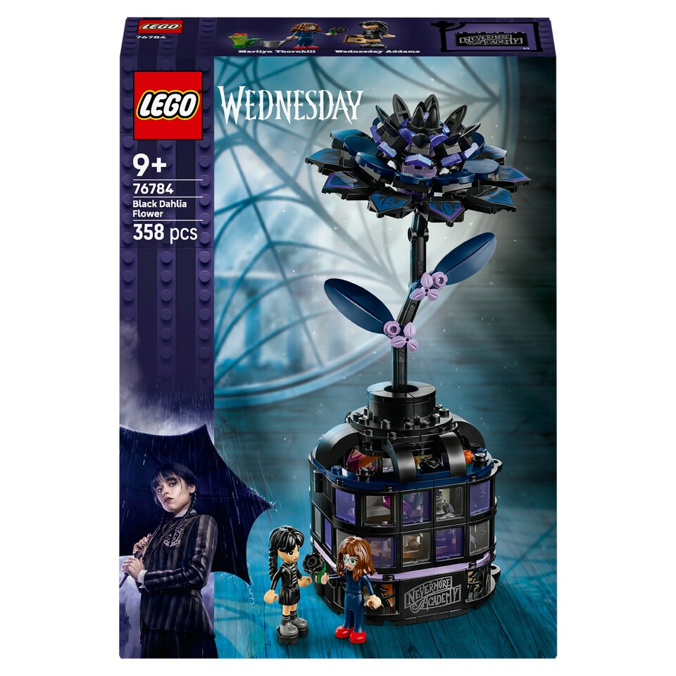 image 1 of LEGO Wednesday 76784 Black Dahlia Flower