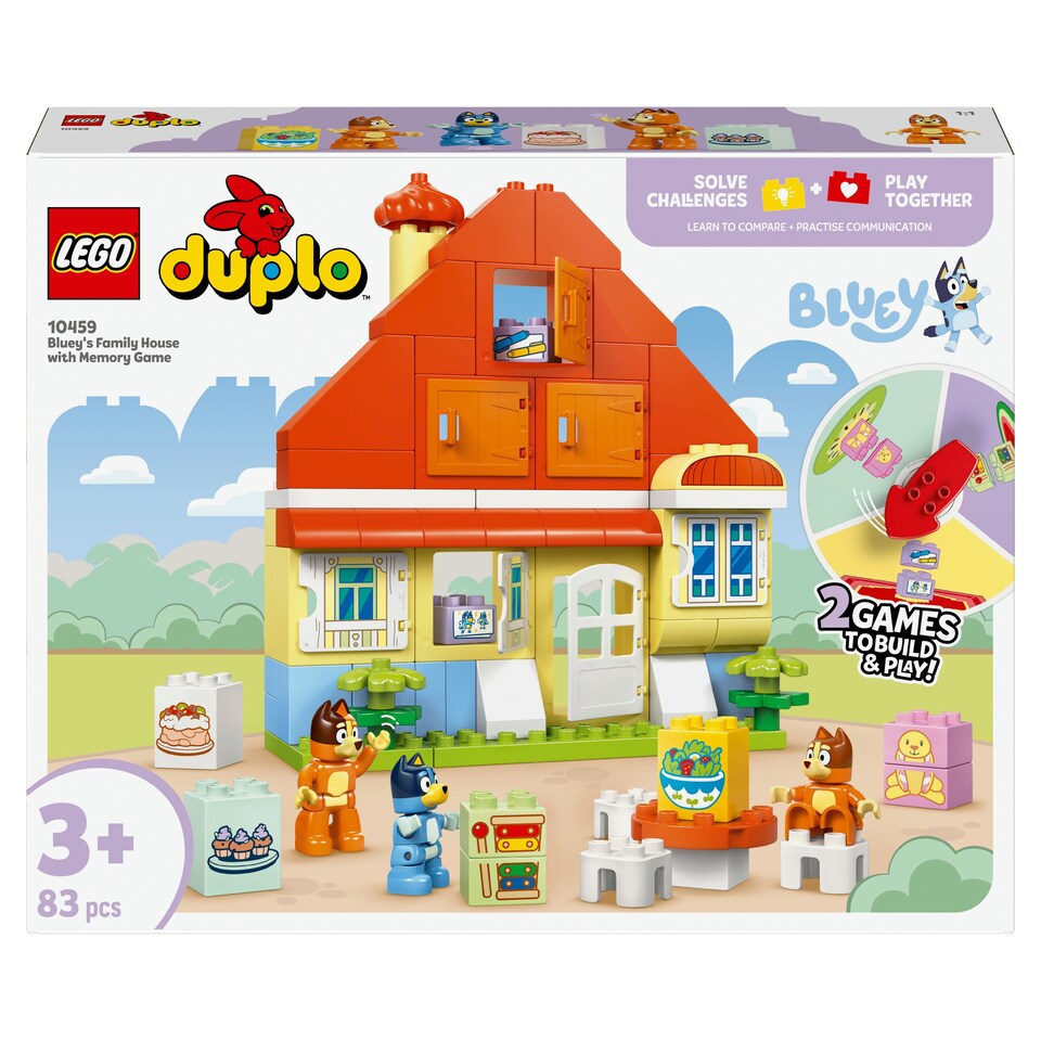 image 1 of LEGO DUPLO 10459 Bluey'S Family House With Memory Game