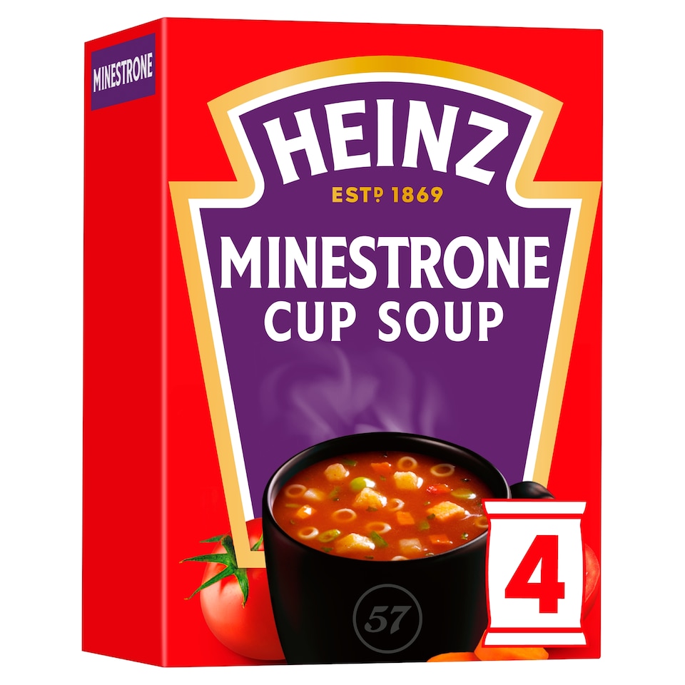 image 1 of Heinz Minestrone Cup Soup Croutons 4 Pack 72G
