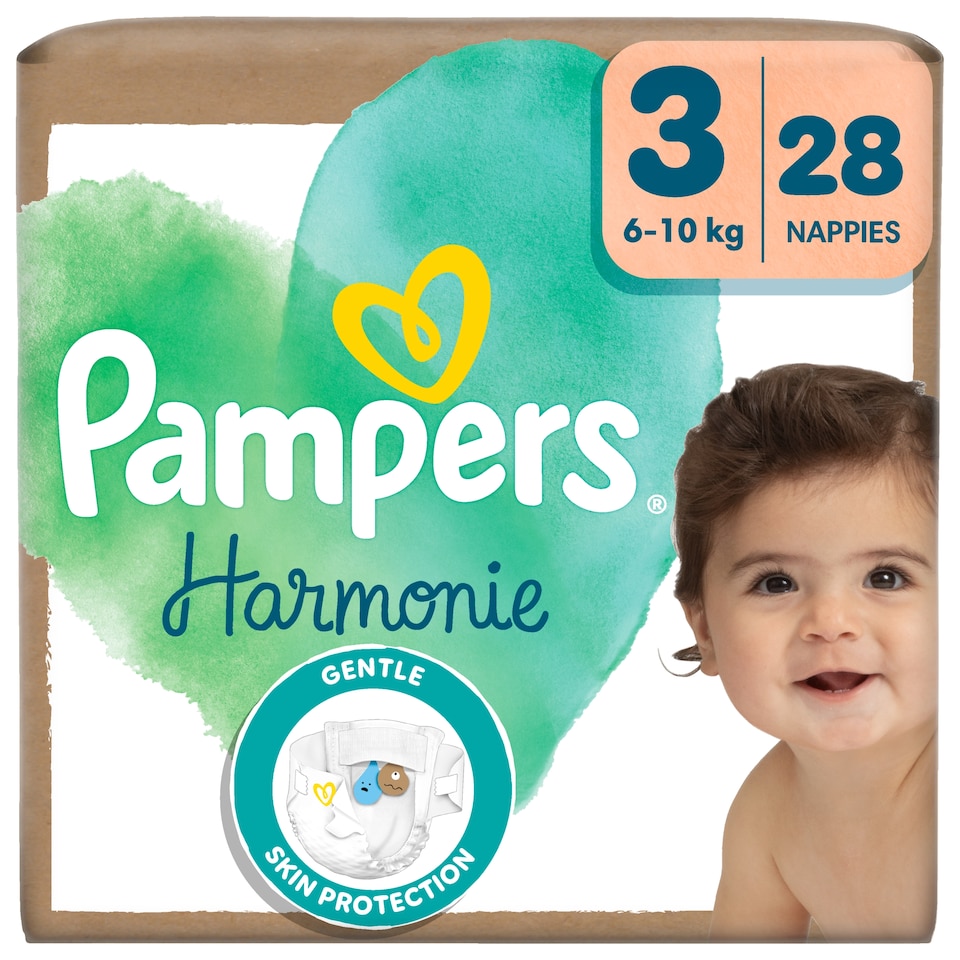 Pampers Harmonie Pelenka, Méret: 3, 28 Pelenka, 6kg-10kg  1. kép