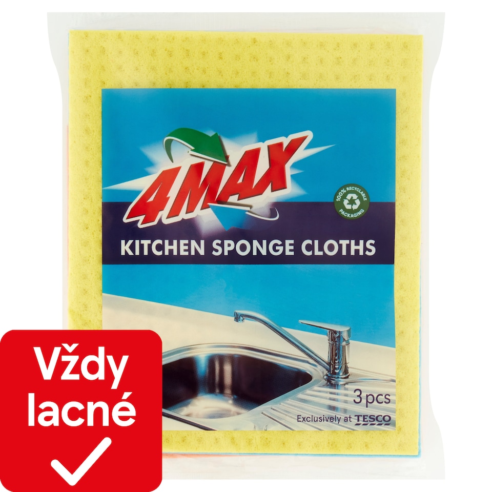 4MAX Špongiové utierky 3 ks