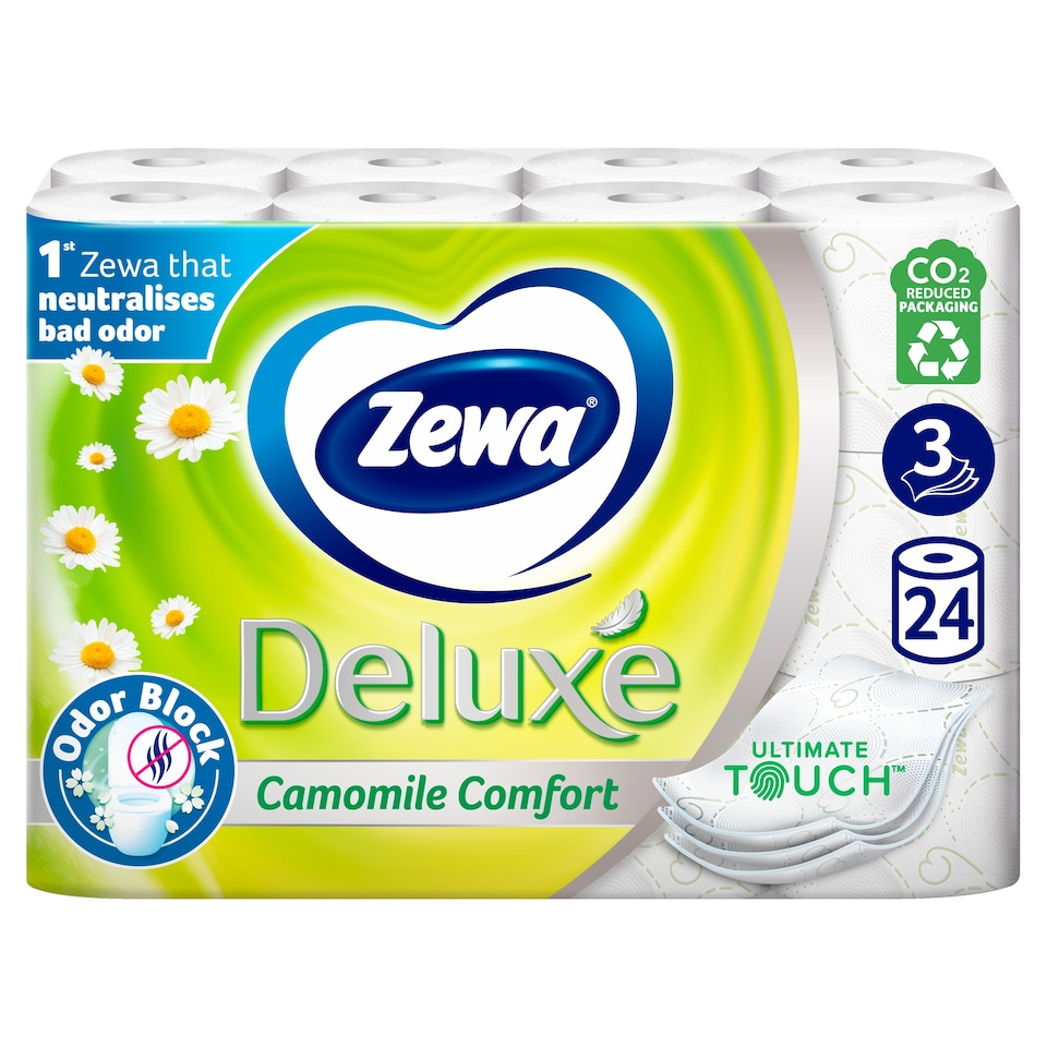 Zewa Deluxe Camomile Comfort toalettpapír 3 rétegű 24 tekercs  1. kép