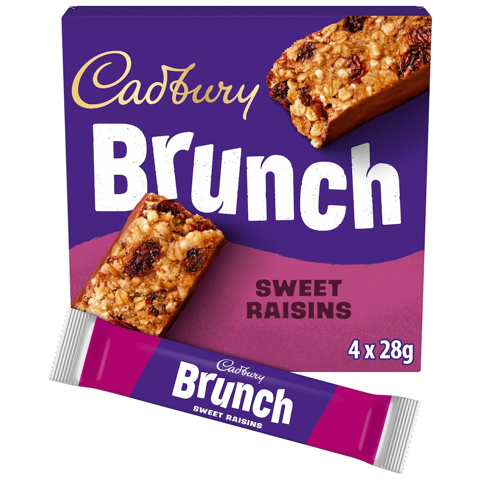 Cadbury Brunch Sweet Raisins 4 x 28g