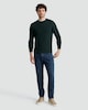 image 2 of F&F Waffle Knit Crew Neck Jumper with Wool in Khaki