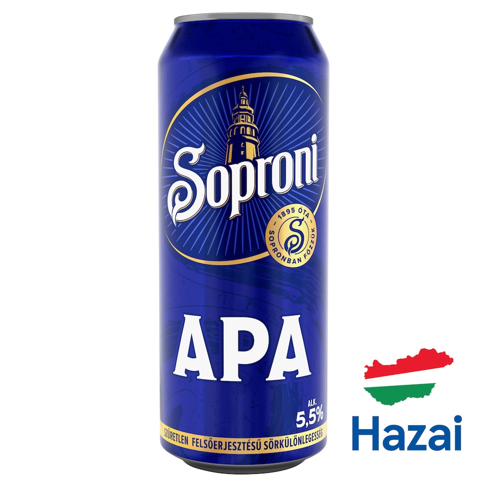 Soproni APA Unfiltered Top-Fermented Beer Speciality 5,5% 500 ml