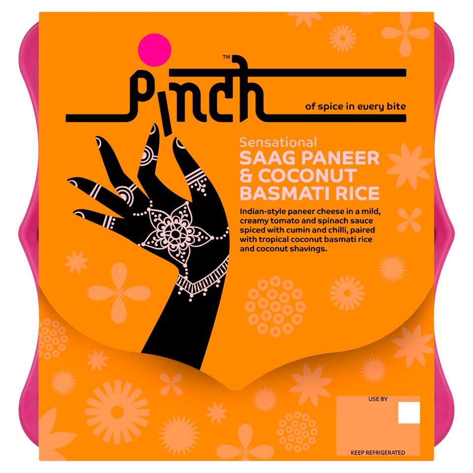 Pinch Sensational Saag Paneer & Coconut Basmati Rice 400g