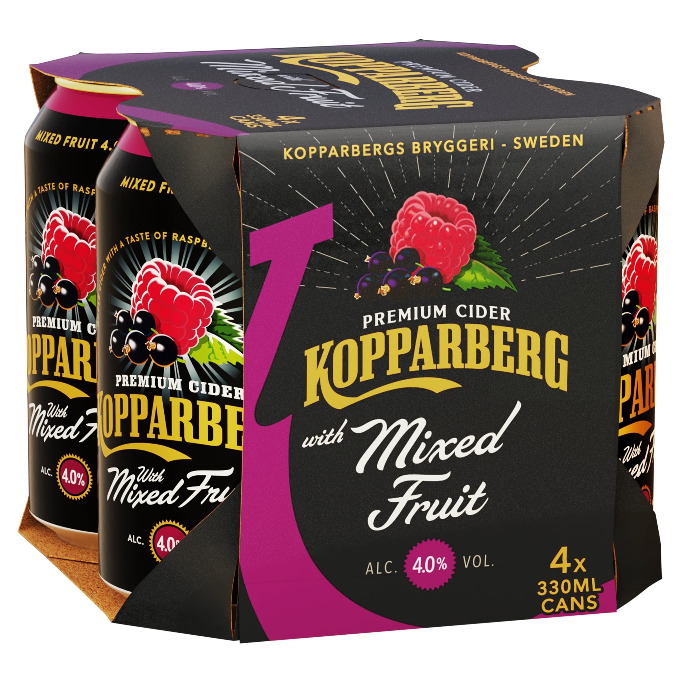 Kopparberg Mixed Fruit Can 4X330ml