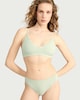 image 3 of F&F 2-Pack Ribbed Lace Trim High Leg Knickers in Multi
