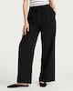 image 4 of F&F Wide Leg Drawstring Trousers in Black