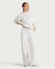 image 2 of F&F Active AFTERCLASS Cotton Rich Pilates Studio Wide Leg Joggers in Grey Marl