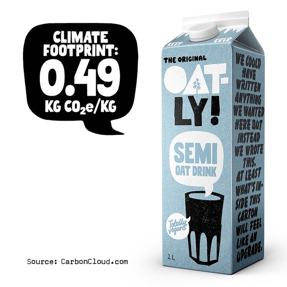 image 1 of Oatly Semi Oat Drink Chilled 1L